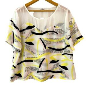 Guess Chiffon Blouse Top- Size XL (bin 1L)